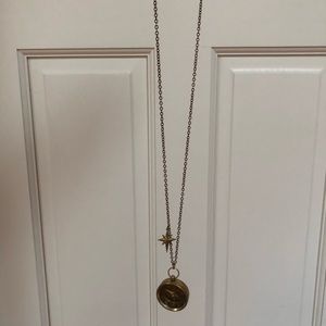 Larissa Loden gold compass necklace